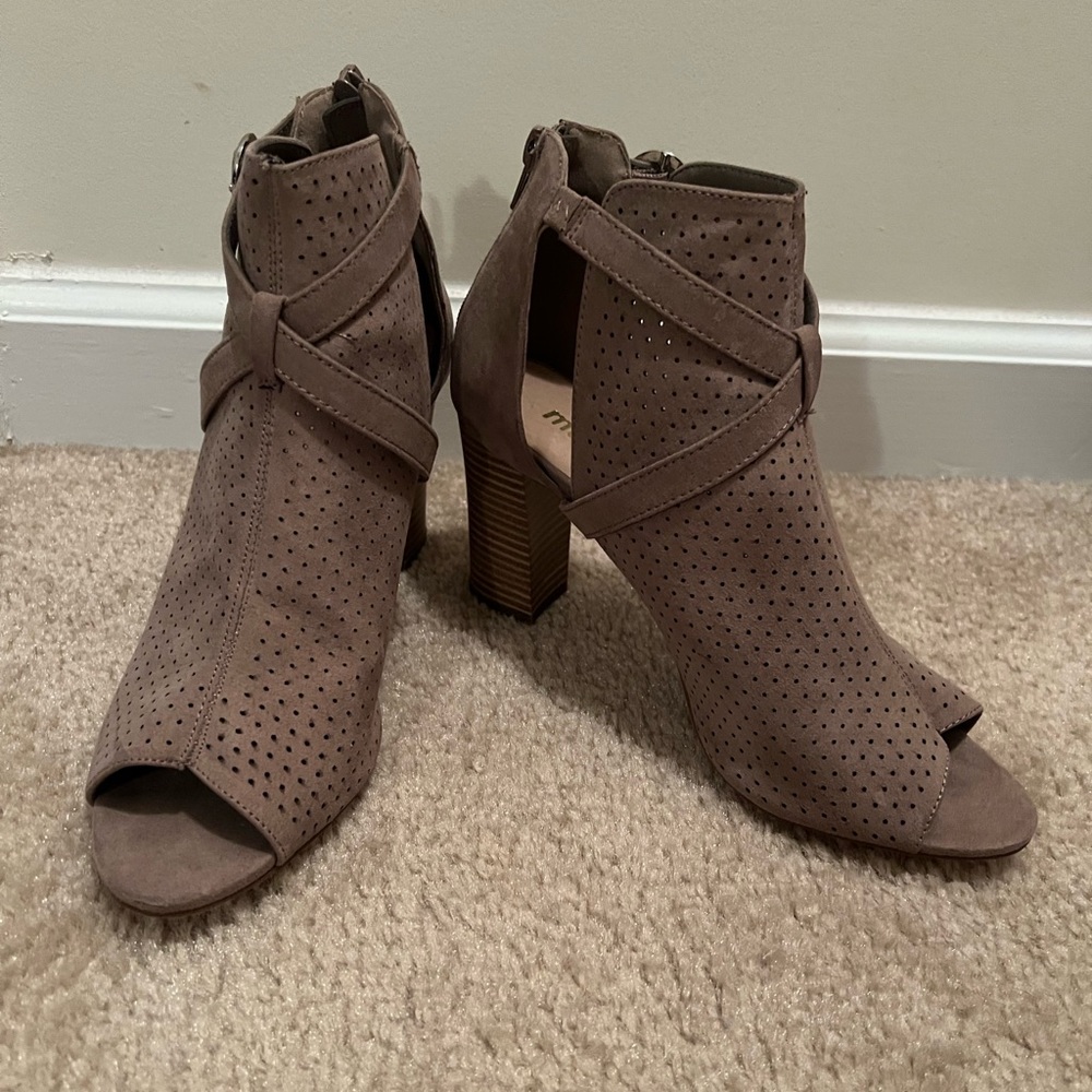 Madden Girl peep toe booties